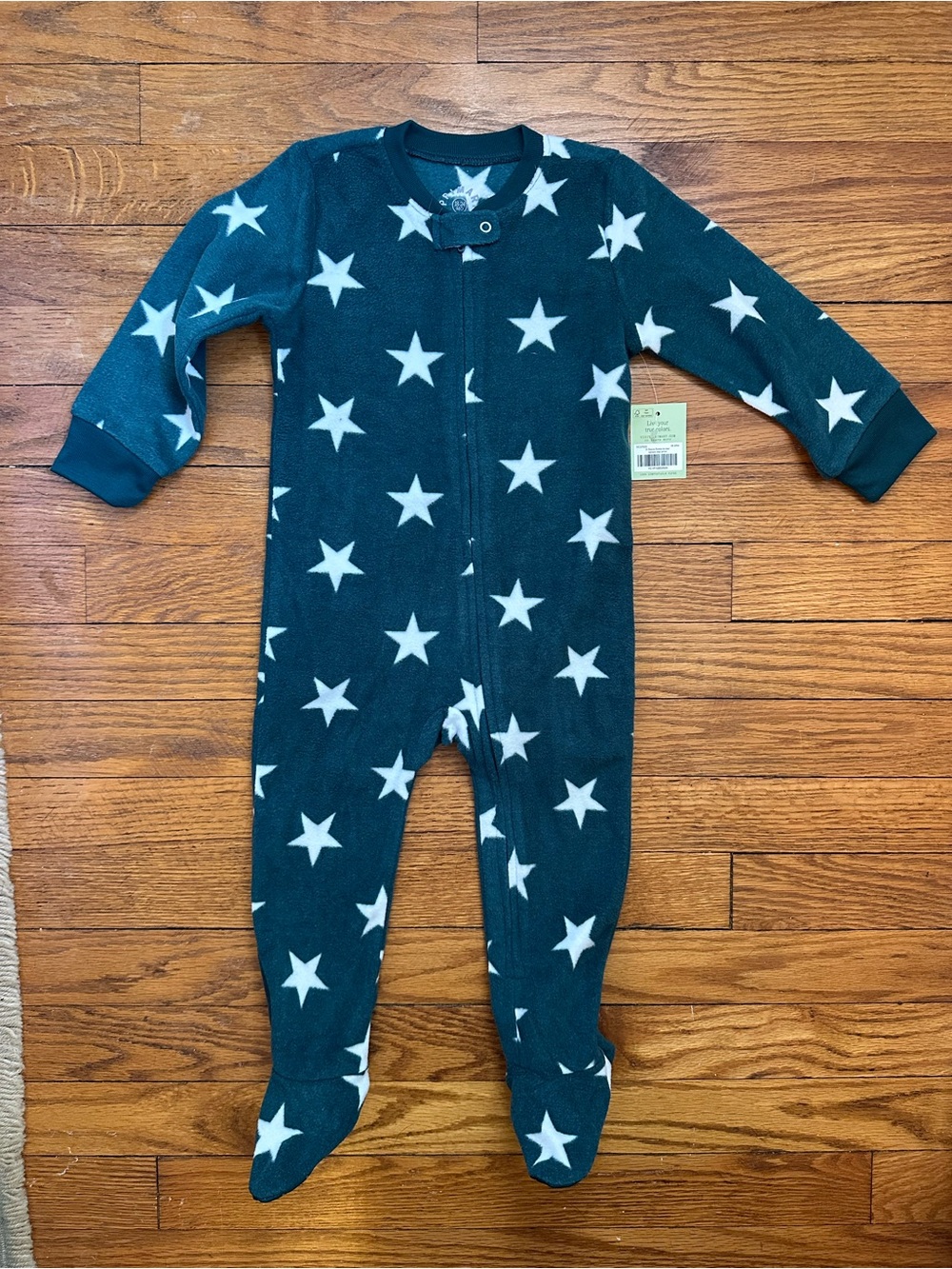Primary
Baby fleece zip footie in star
Spruce